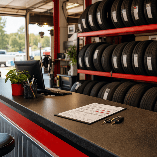 Brian's Tire & Auto service counter in Dothan